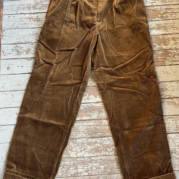 Banana Republic Pants 36 Long Brown Corduroy Pants Flap pockets Y2K - Picture 2 of 5